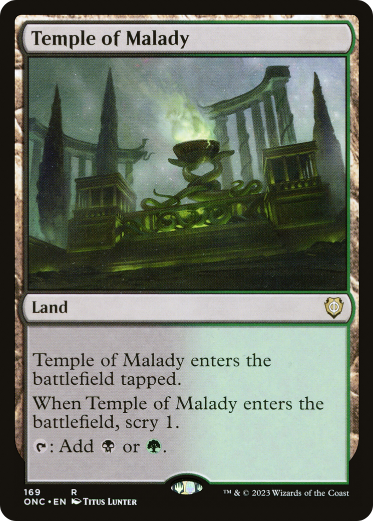Temple of Malady [Phyrexia: All Will Be One Commander] | Odin's Place