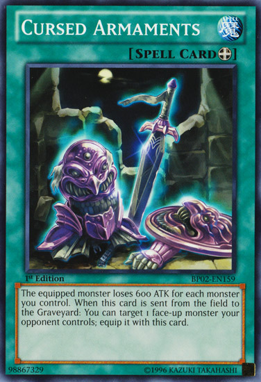 Cursed Armaments [BP02-EN159] Common | Odin's Place