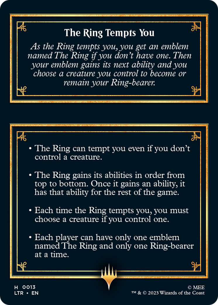 The Ring [The Lord of the Rings: Tales of Middle-Earth Tokens] | Odin's Place