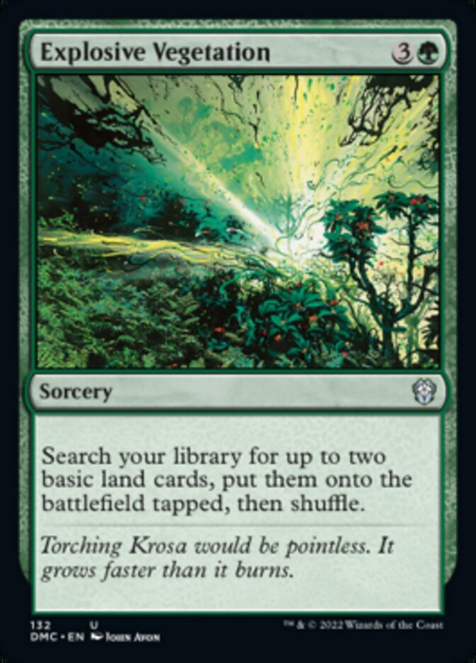 Explosive Vegetation [Dominaria United Commander] | Odin's Place