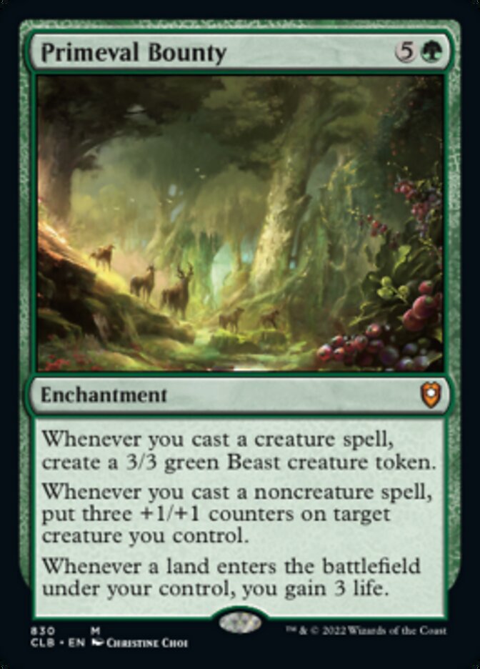 Primeval Bounty [Commander Legends: Battle for Baldur's Gate] | Odin's Place