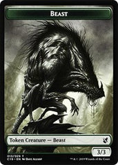 Beast (013) // Wurm Double-Sided Token [Commander 2019 Tokens] | Odin's Place