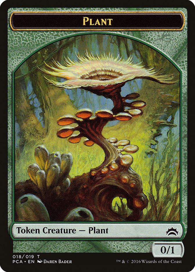 Plant // Ooze (016) Double-Sided Token [Planechase Anthology Tokens] | Odin's Place