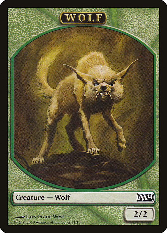 Wolf Token (11) [Magic 2014 Tokens] | Odin's Place