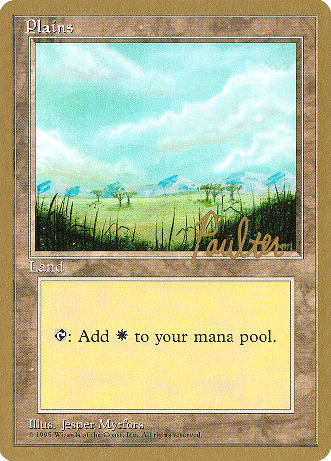 Plains (pp365) (Preston Poulter) [Pro Tour Collector Set] | Odin's Place