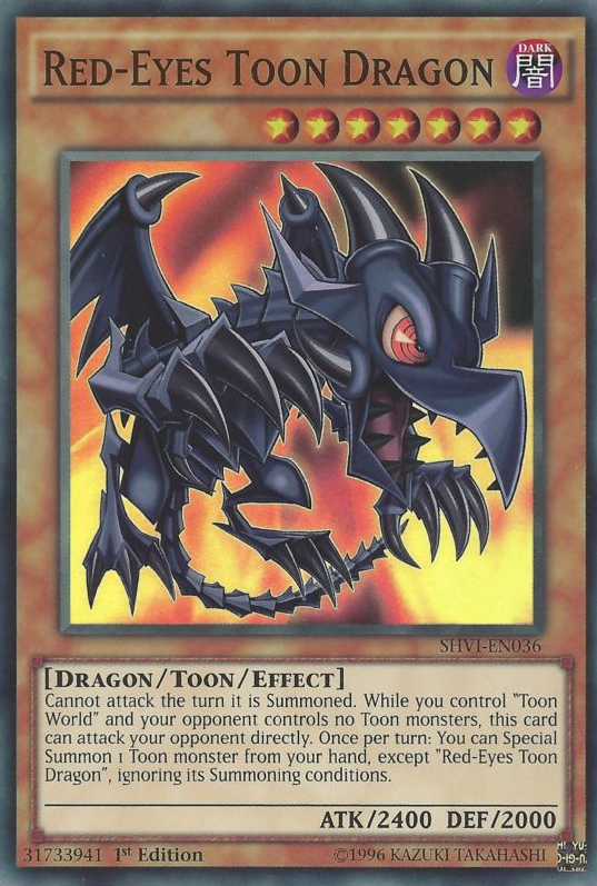 Red-Eyes Toon Dragon [SHVI-EN036] Super Rare | Odin's Place