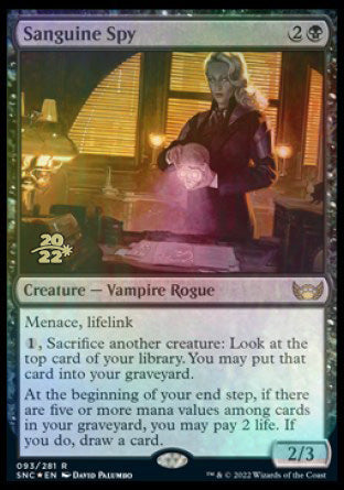 Sanguine Spy [Streets of New Capenna Prerelease Promos] | Odin's Place