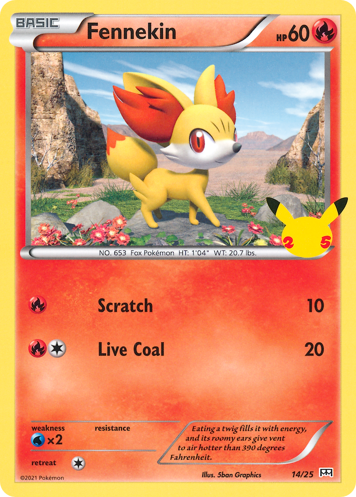 Fennekin (14/25) [McDonald's 25th Anniversary] | Odin's Place