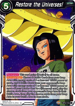 Restore the Universes! (BT6-116) [Destroyer Kings] | Odin's Place