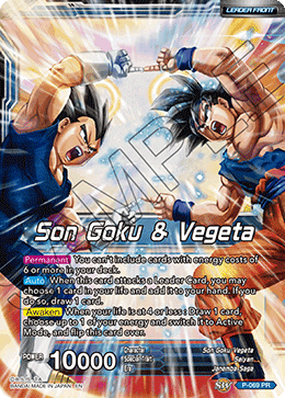 Son Goku & Vegeta // Miracle Strike Gogeta (P-069) [Mythic Booster] | Odin's Place