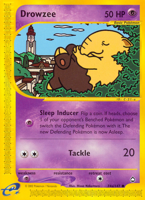 Drowzee (74a/147) [Aquapolis] | Odin's Place