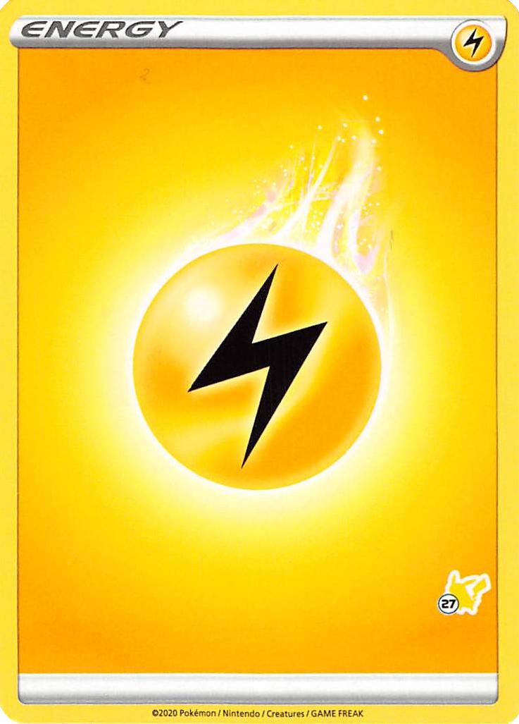Lightning Energy (Pikachu Stamp #27) [Battle Academy 2022] | Odin's Place