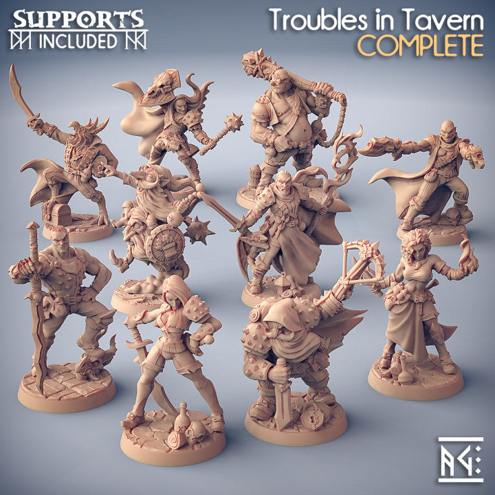 Dragon's Lair Printed Mini: Troubles in Taverns Set | Odin's Place