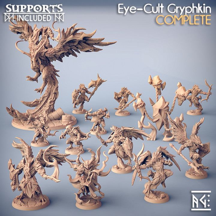 Dragon's Lair Printed Mini: Eye-Cult Gryphkin Set | Odin's Place