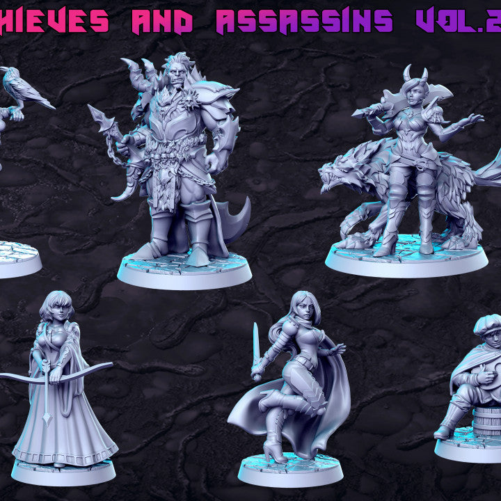 Dragon's Lair Printed Mini: Thieves and Assassins Set | Odin's Place