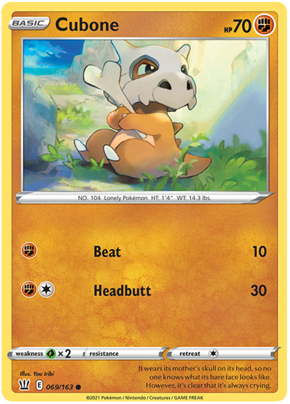 Cubone (069/163) [Sword & Shield: Battle Styles] | Odin's Place