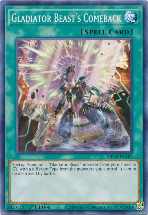 Gladiator Beast's Comeback [MP20-EN184] Common | Odin's Place