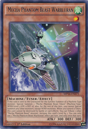 Mecha Phantom Beast Warbluran [MP14-EN075] Rare | Odin's Place