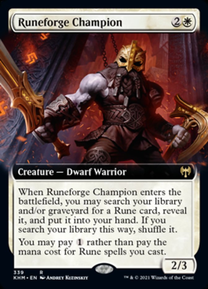 Runeforge Champion (Extended Art) [Kaldheim] | Odin's Place