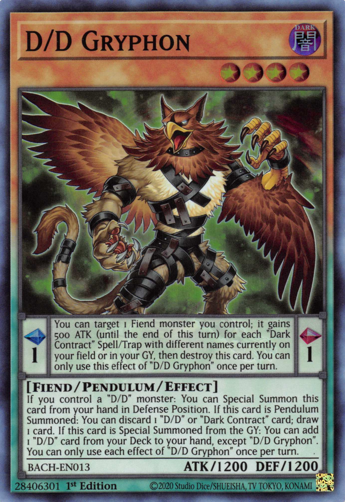 D/D Gryphon [BACH-EN013] Super Rare | Odin's Place