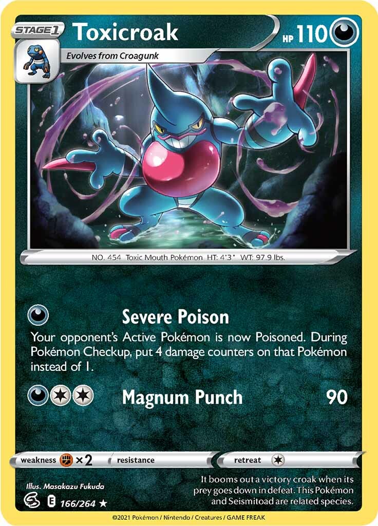 Toxicroak (166/264) [Sword & Shield: Fusion Strike] | Odin's Place