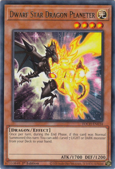Dwarf Star Dragon Planeter [TOCH-EN034] Rare | Odin's Place