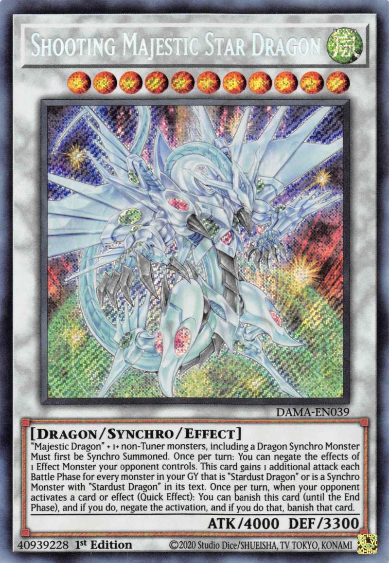 Shooting Majestic Star Dragon [DAMA-EN039] Starlight Rare | Odin's Place