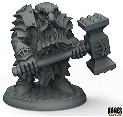 Reaper Bones Black: Dark Dwarf Pounder | Odin's Place