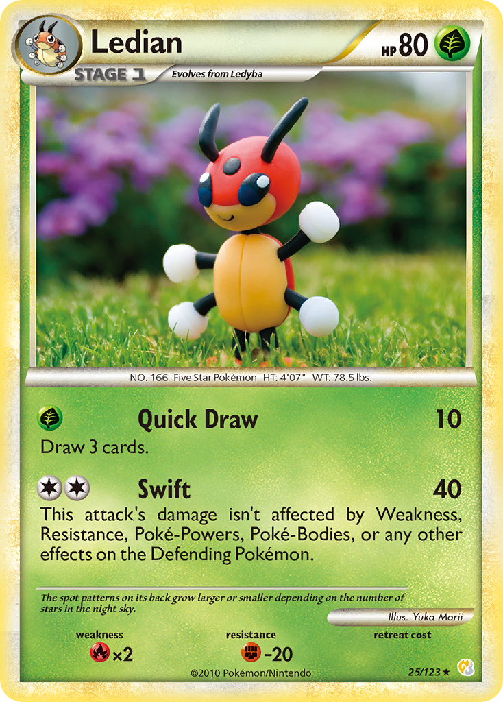 Ledian (25/123) [HeartGold & SoulSilver: Base Set] | Odin's Place