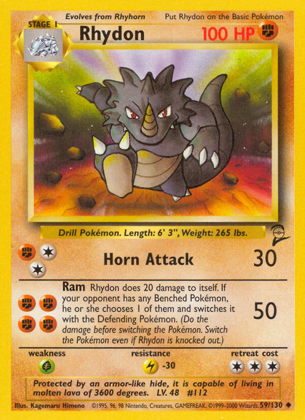 Rhydon (59/130) [Base Set 2] | Odin's Place