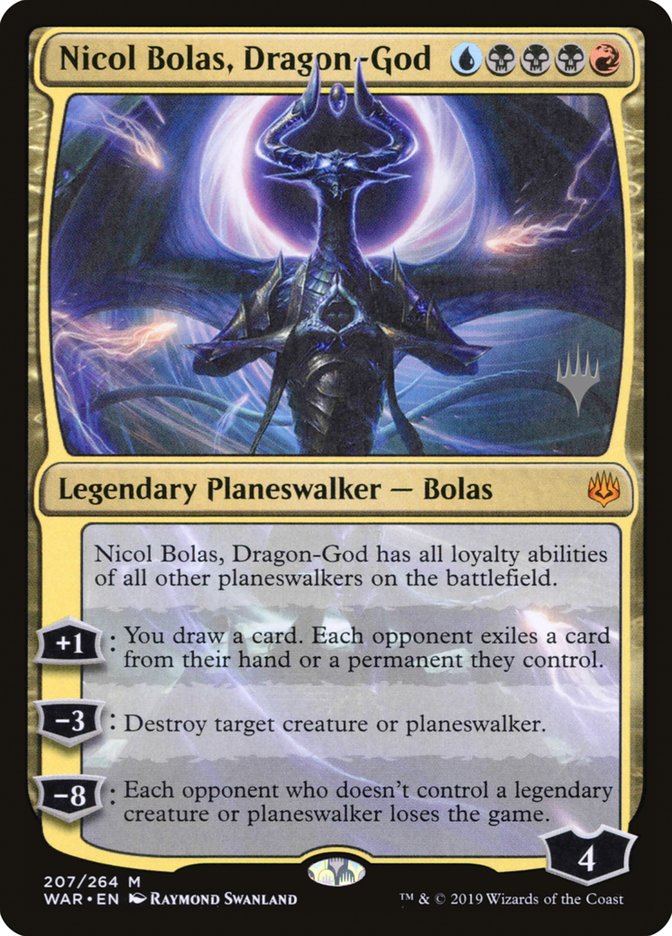 Nicol Bolas, Dragon-God (Promo Pack) [War of the Spark Promos] | Odin's Place