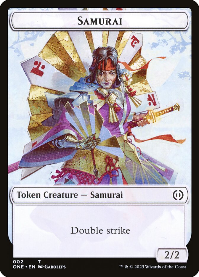 Phyrexian Goblin // Samurai Double-Sided Token [Phyrexia: All Will Be One Tokens] | Odin's Place