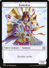 Phyrexian Goblin // Samurai Double-Sided Token [Phyrexia: All Will Be One Tokens] | Odin's Place