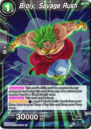 Broly, Savage Rush (BT11-147) [Vermilion Bloodline 2nd Edition] | Odin's Place
