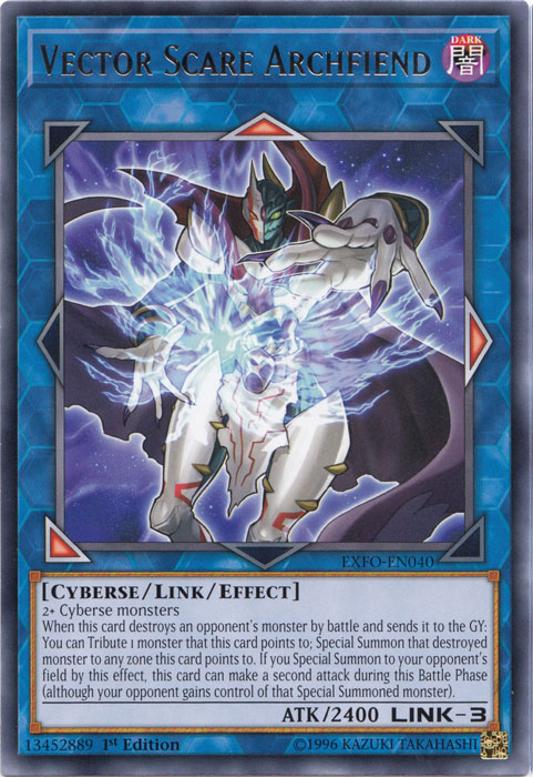 Vector Scare Archfiend [EXFO-EN040] Rare | Odin's Place