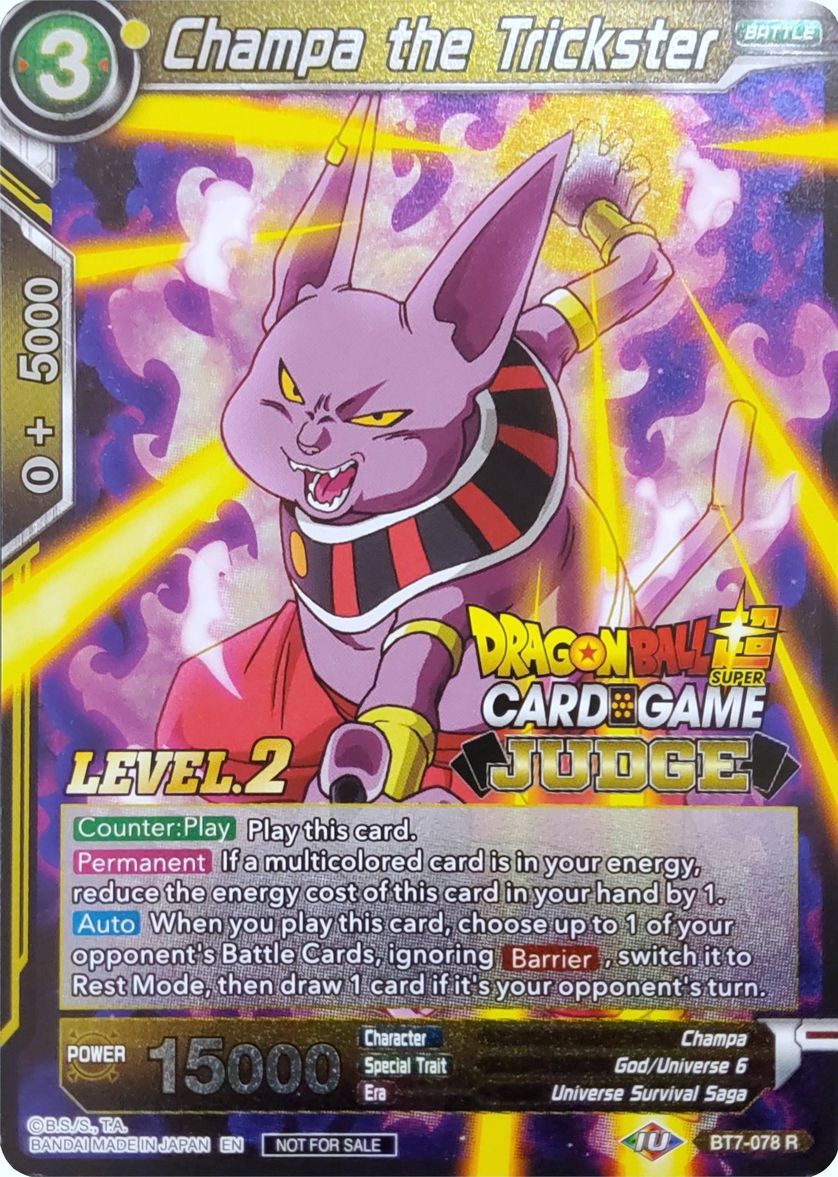 Champa the Trickster (Level 2) (BT7-078) [Judge Promotion Cards] | Odin's Place