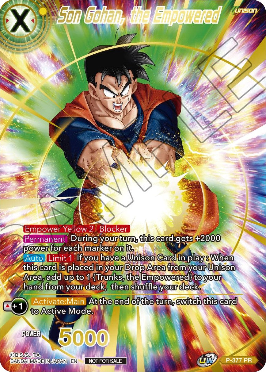 Son Gohan, the Empowered (Gold Stamped) (P-377) [Promotion Cards] | Odin's Place