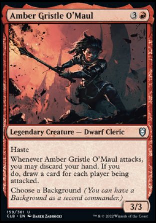 Amber Gristle O'Maul [Commander Legends: Battle for Baldur's Gate] | Odin's Place