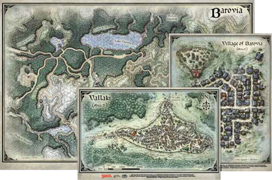 Gale Force 9 Curse of Strahd Map Set | Odin's Place