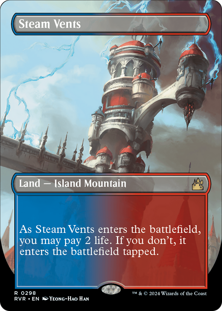 Steam Vents (Borderless) [Ravnica Remastered] | Odin's Place