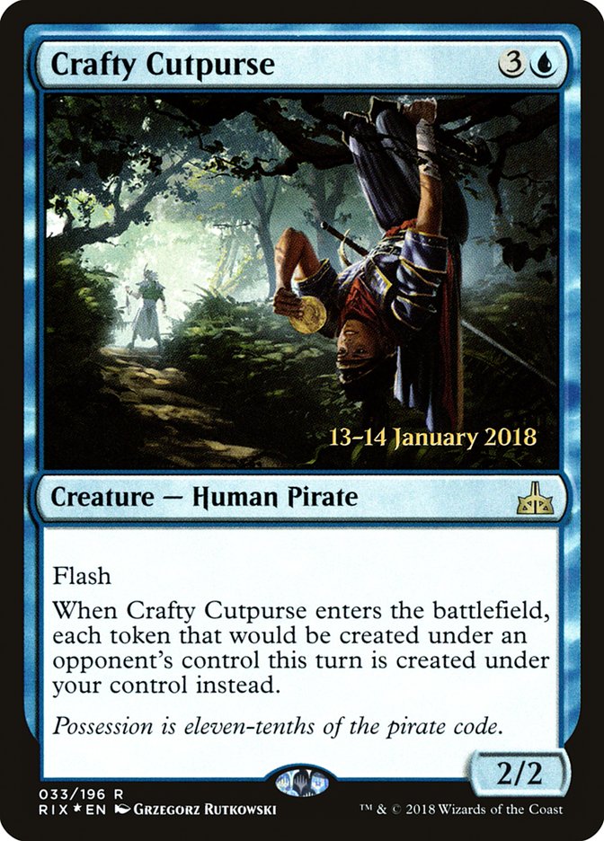 Crafty Cutpurse (33) [Rivals of Ixalan Prerelease Promos] | Odin's Place