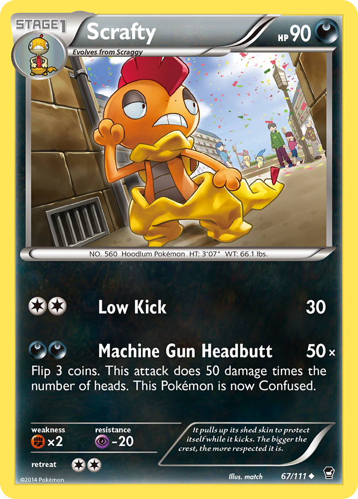 Scrafty (67/111) [XY: Furious Fists] | Odin's Place