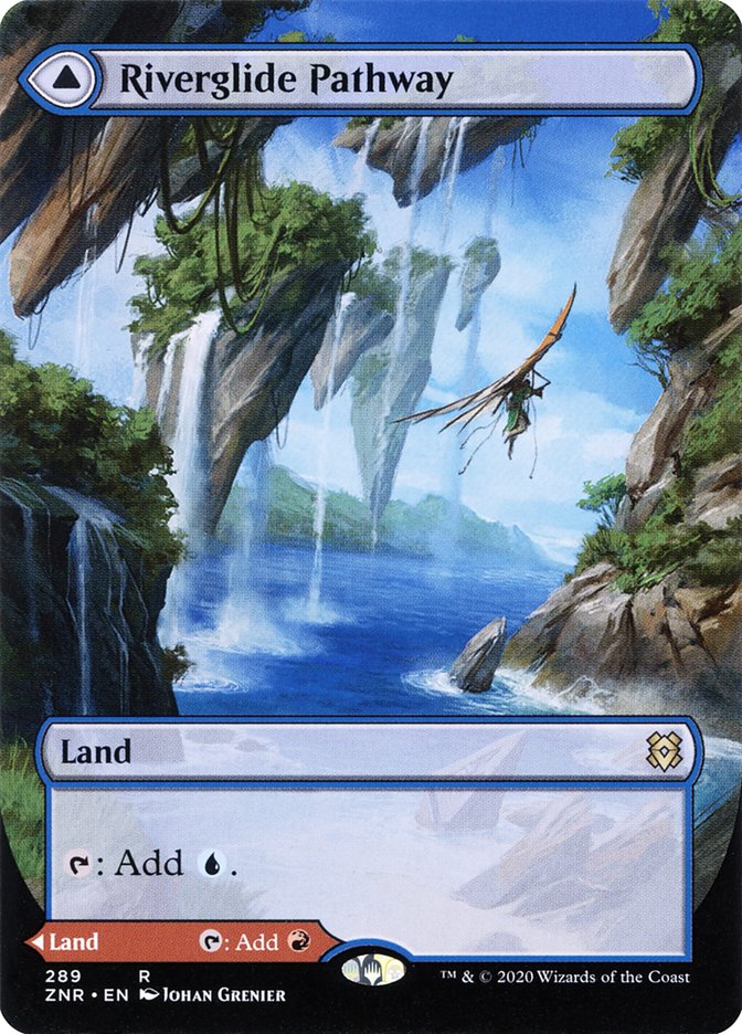 Riverglide Pathway // Lavaglide Pathway (Borderless Alternate Art) [Zendikar Rising] | Odin's Place