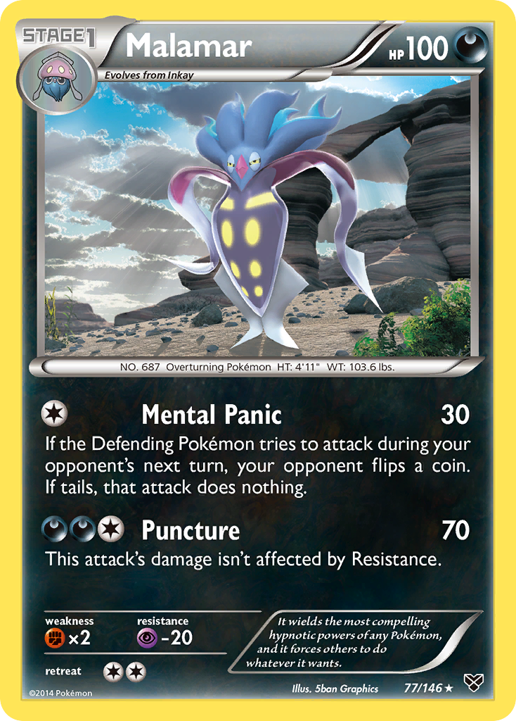 Malamar (77/146) [XY: Base Set] | Odin's Place