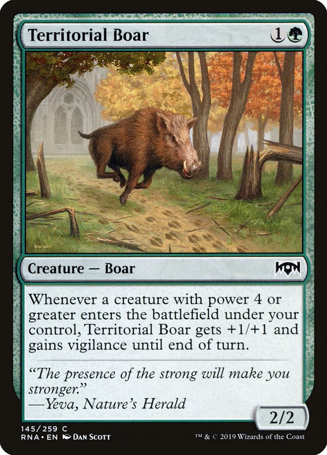 Territorial Boar (145) [Ravnica Allegiance] | Odin's Place