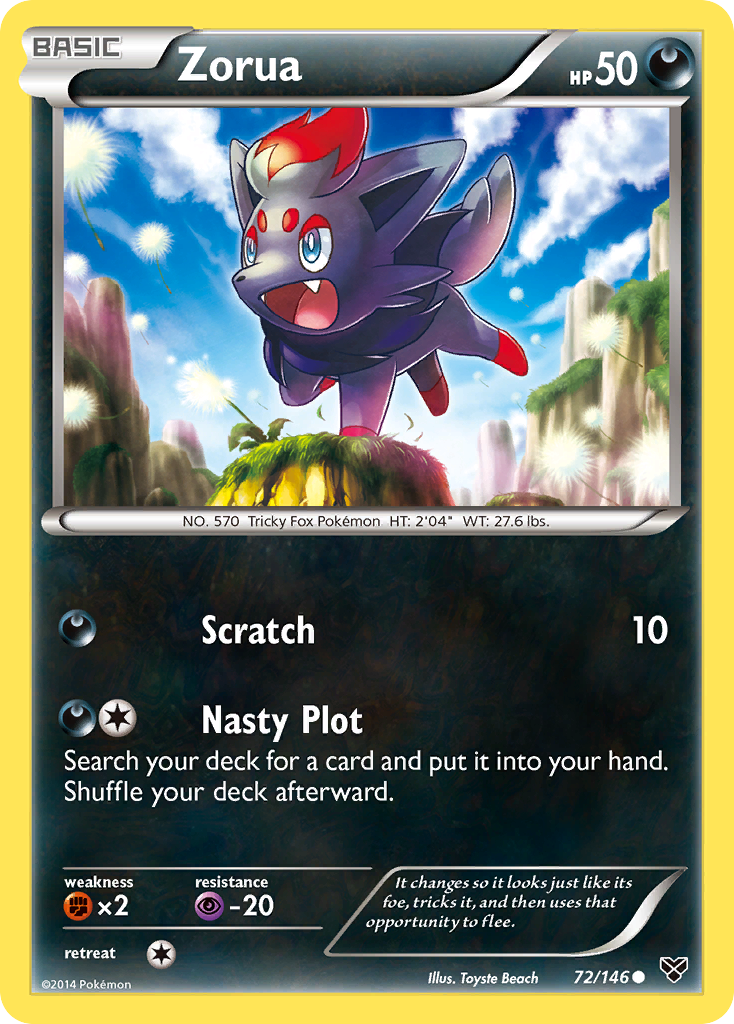 Zorua (72/146) [XY: Base Set] | Odin's Place