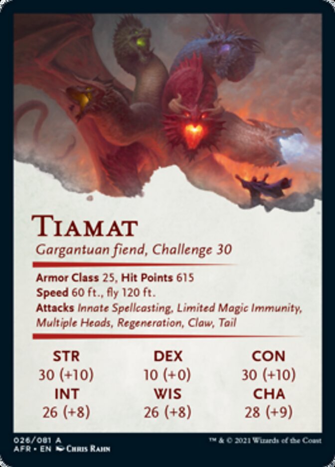 Tiamat Art Card [Dungeons & Dragons: Adventures in the Forgotten Realms Art Series] | Odin's Place