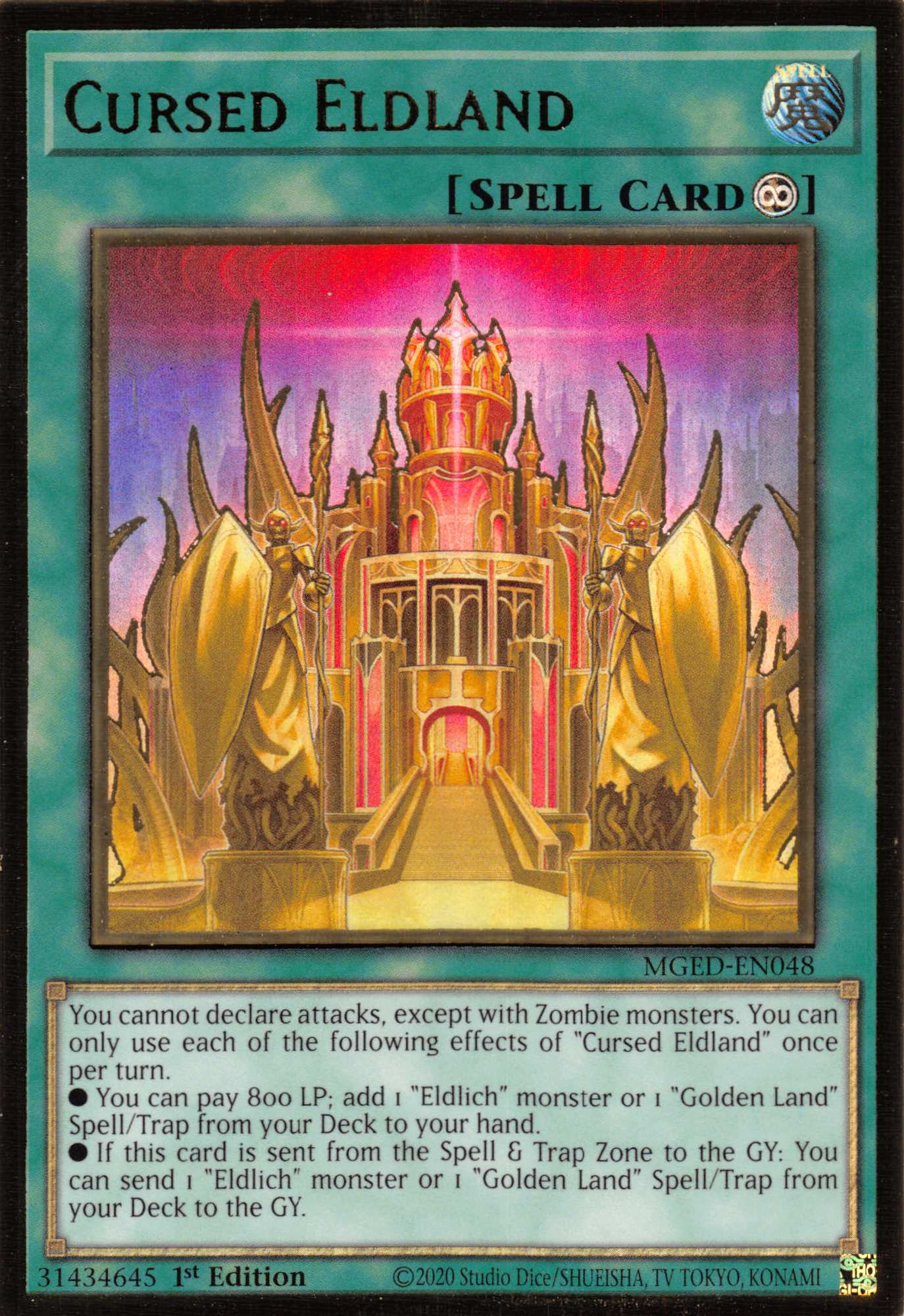 Cursed Eldland [MGED-EN048] Gold Rare | Odin's Place