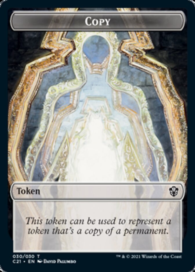 Copy // Fractal Double-Sided Token [Commander 2021 Tokens] | Odin's Place
