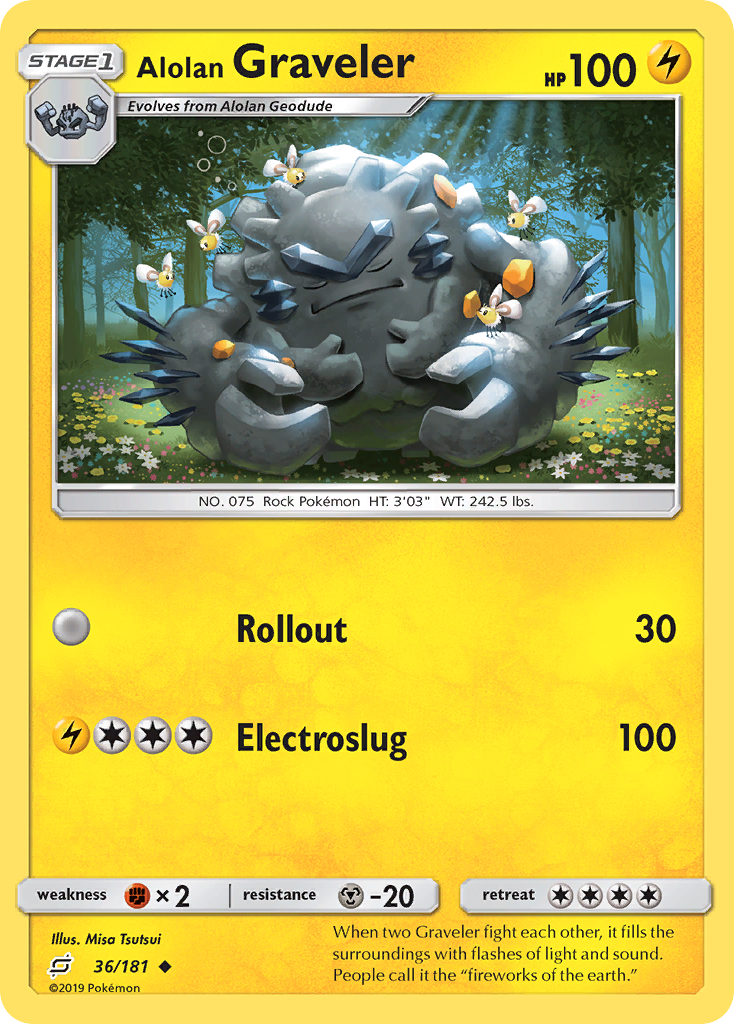 Alolan Graveler (36/181) [Sun & Moon: Team Up] | Odin's Place